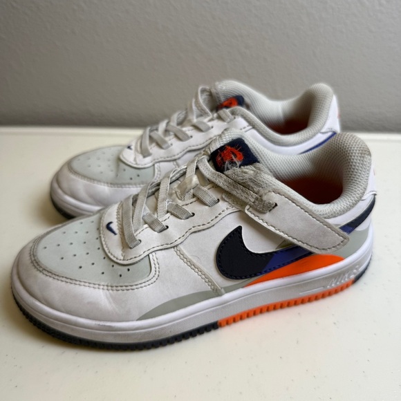 Nike Force 1 Low LV8 2 Easy On Kids Shoes Size 3Y Sporty - Picture 1 of 8